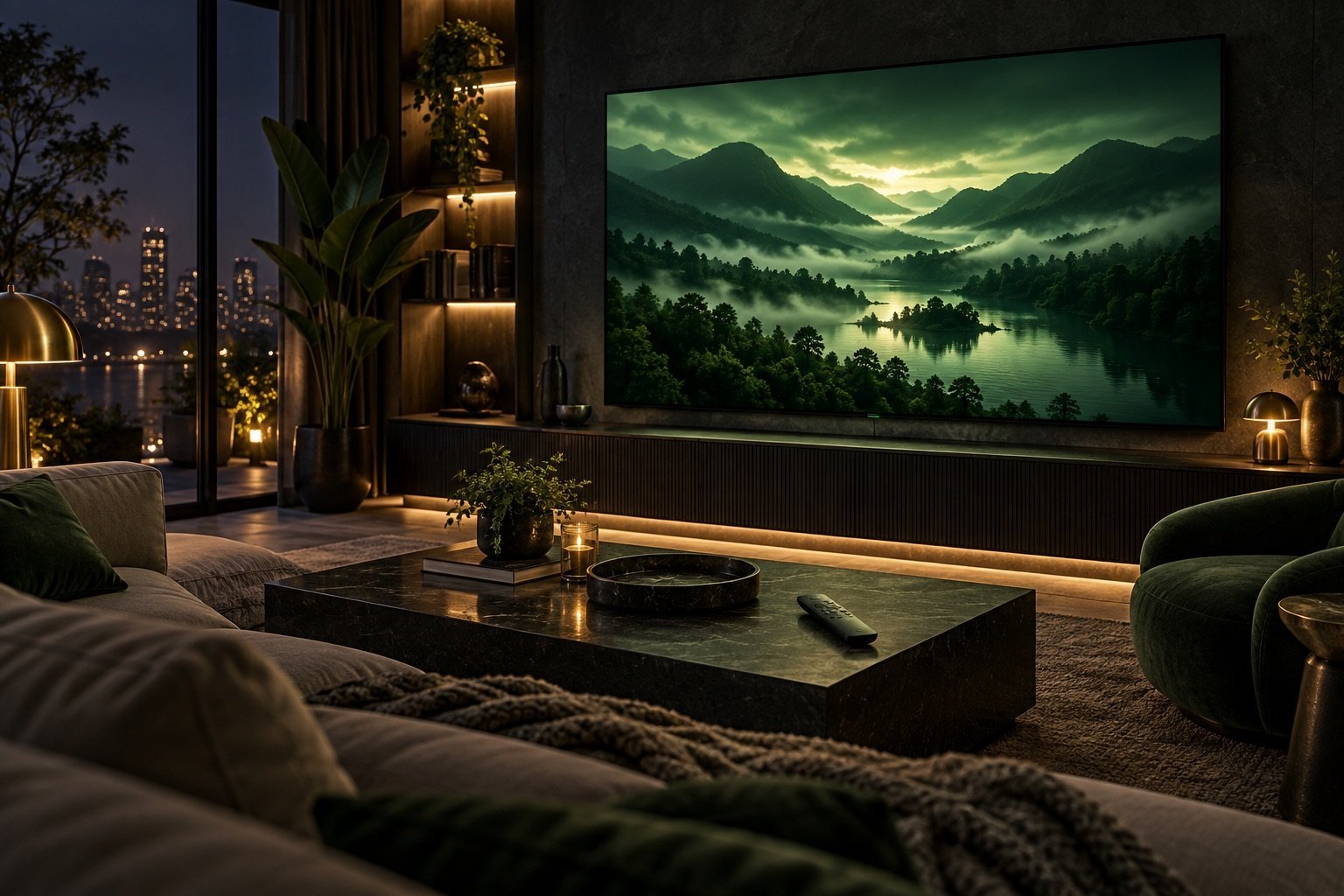 IPTV zenders bekijken op een Smart TV in een woonkamer